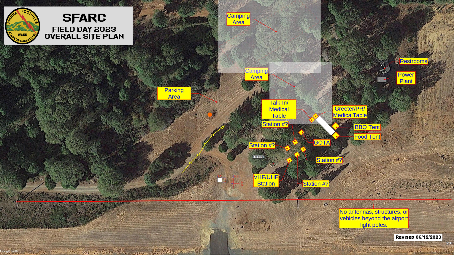 SFARC Field Day Overall Detailed Site Plan