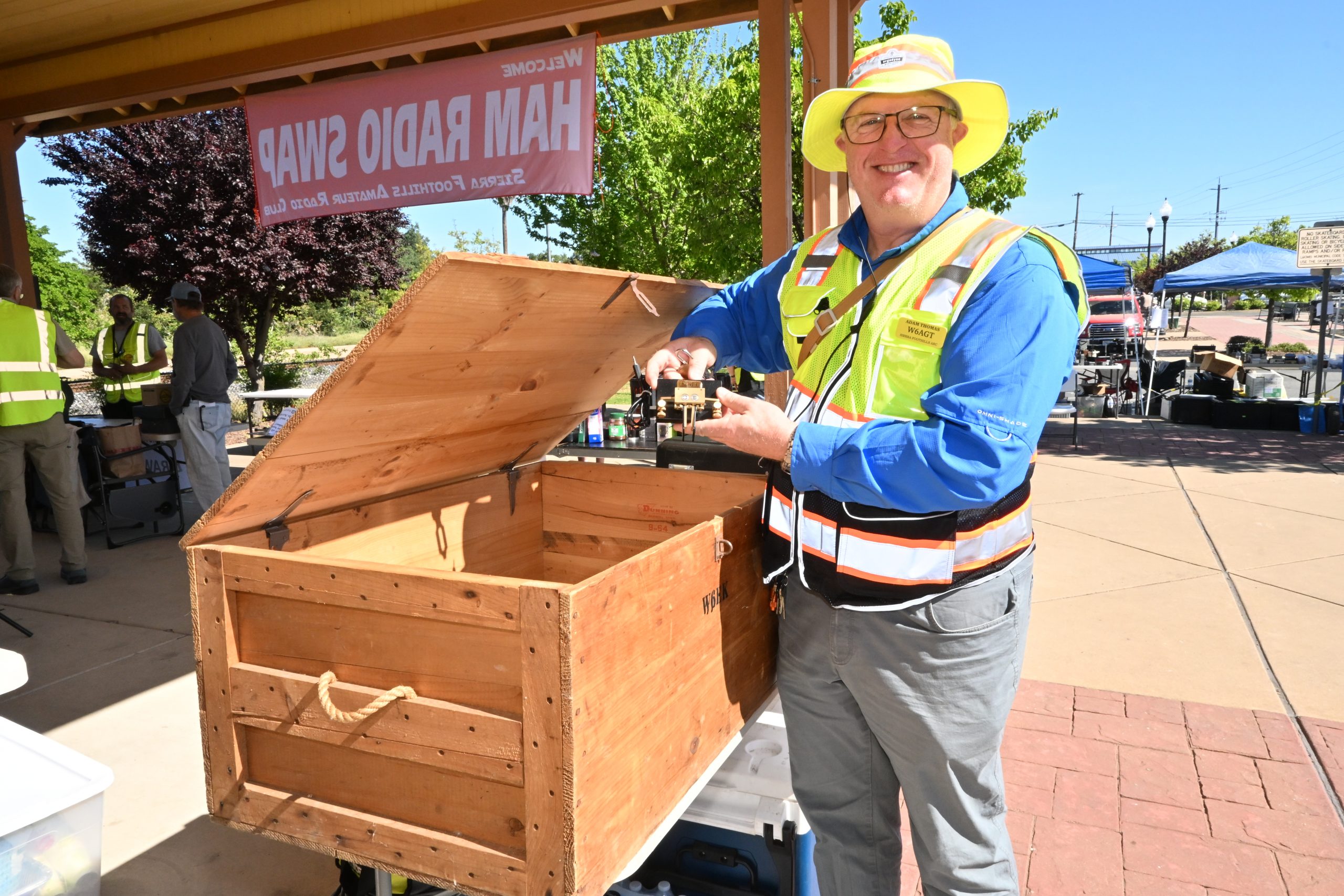 Adam (W6AGT), the winner of the Mystery Box.