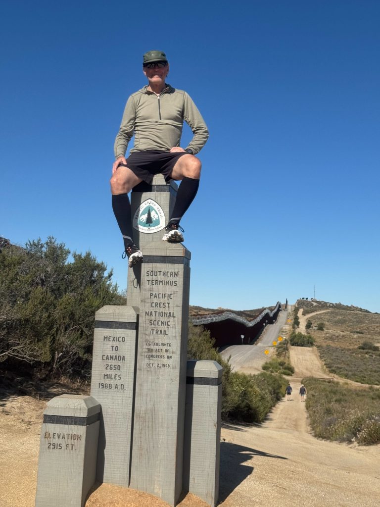 Jeff (KW6U) on the Pacific Crest Trail.