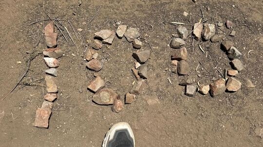 Jeff (KW6U) on the Pacific Crest Trail.