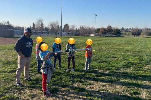 The school ham club got to put their tape measure Yagi to use and find the fox. Short Round is starting off the next batch of radio direction finders. :) (January 17, 2025)